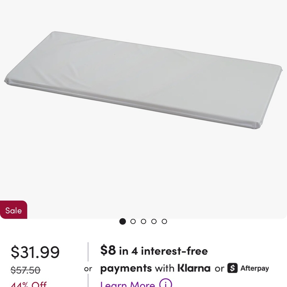 Baby Changing Table Mattress Pad used